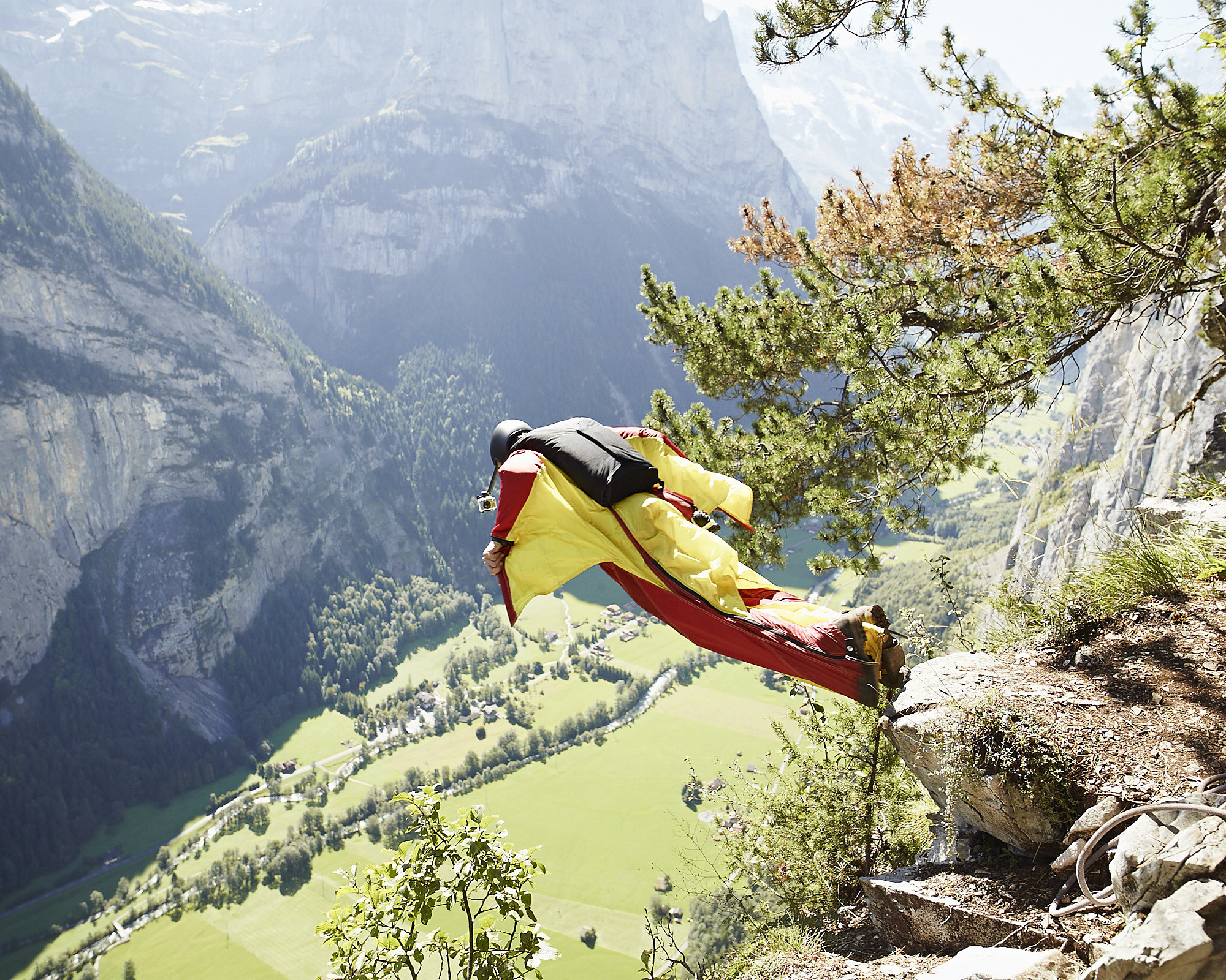 Basejumper in Lauterbrunnen BE