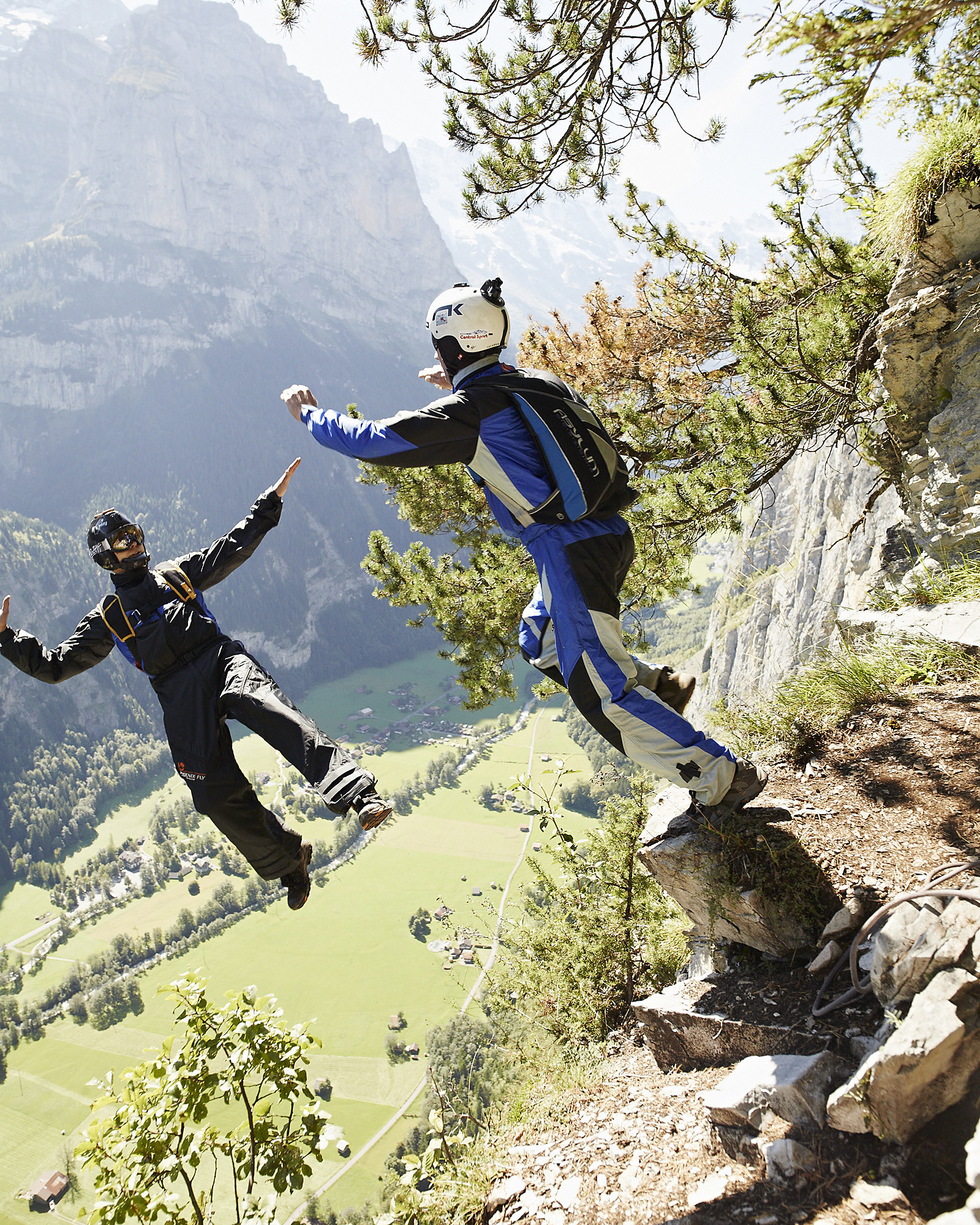 Basejumper in Lauterbrunnen BE