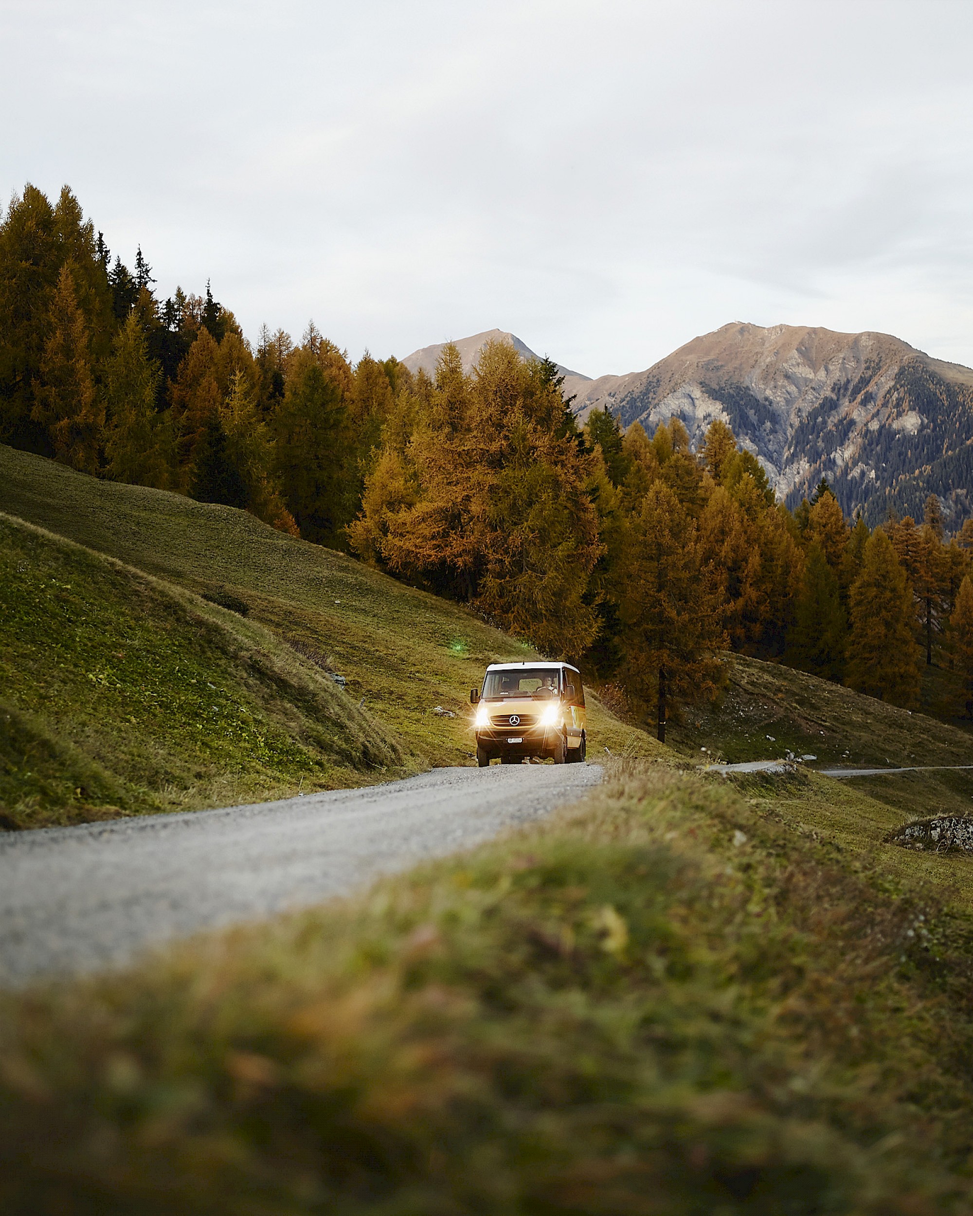 Andrea Elsa, Postauto-Fahrer für das UBS Magazin