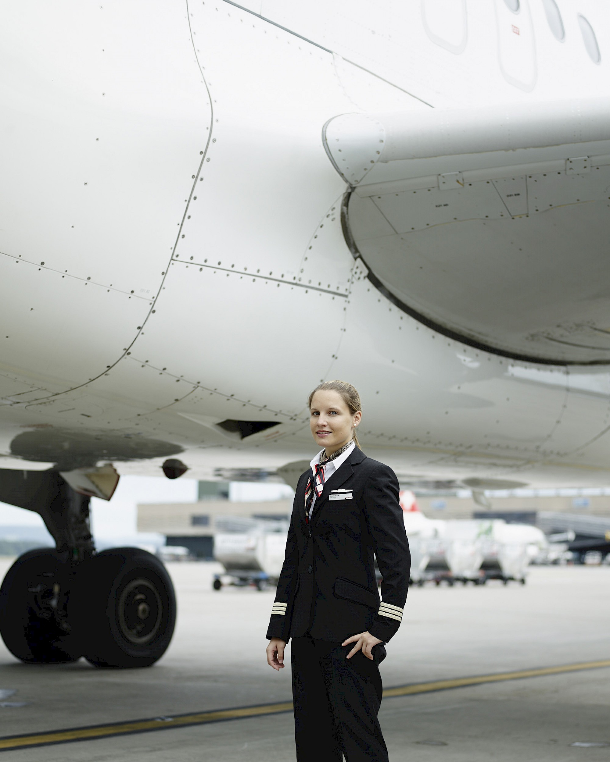 Jennifer Knecht, Swiss Pilotin für das UBS Magazin